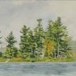 Morning Island, Oil on Canvas 8" X 24" 
